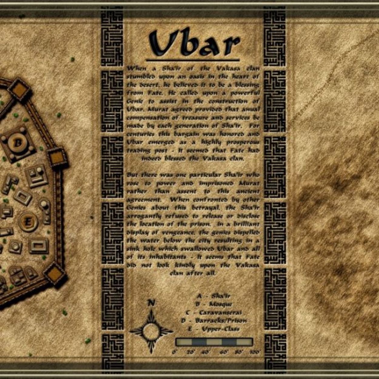 The Lost City of Ubar in the South of Sultanate of Oman, Dhofar Province